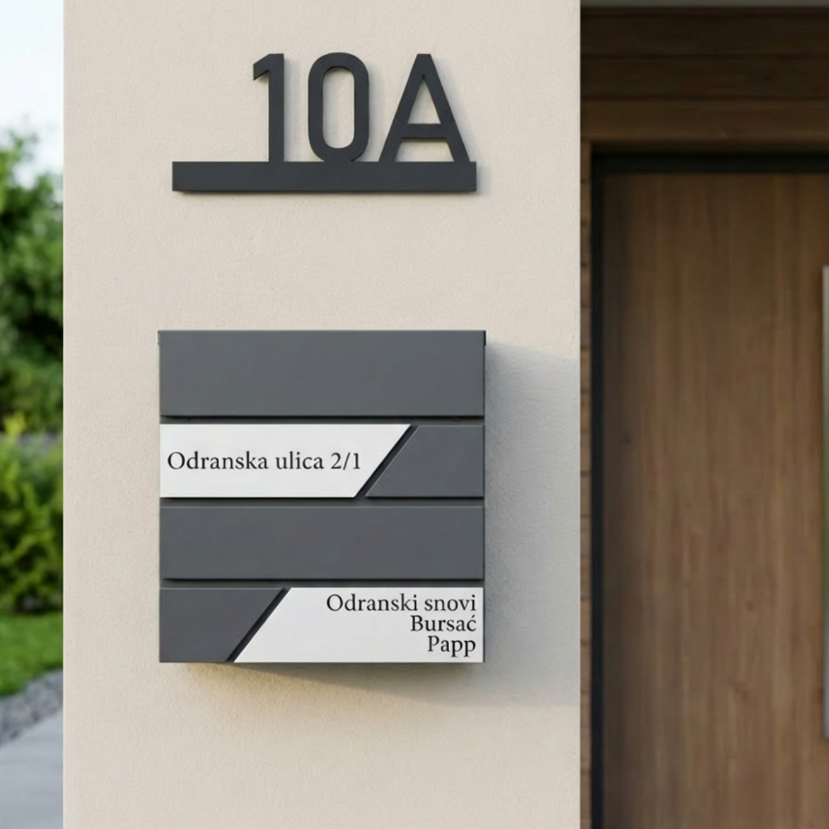 Targa Posta Alluminio con Biadesivo | Personalizzabile 1‑4 Righe | Resistente Esterno & Interno | Targa Cassetta Postale (Alluminio Colore Oro, Misura 70x20mm