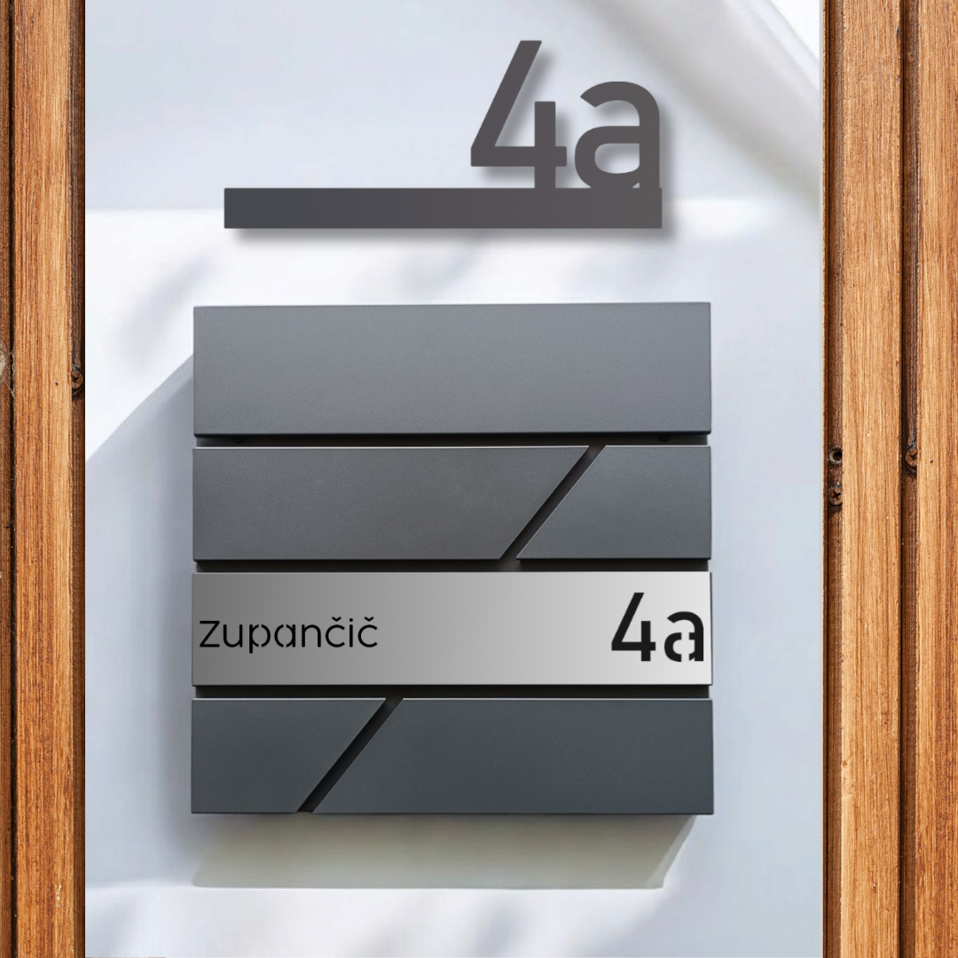 Numeri Civici 3D Autoadesivi - Set 0-9 Argento, 5x3cm, Per Cassette Postali E Porte - Foto 5