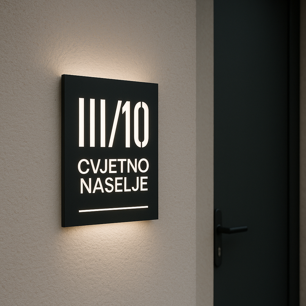 Led hišna številka II