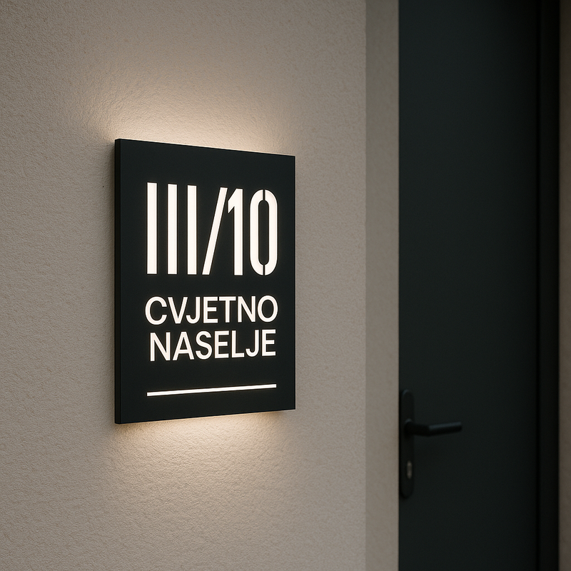 Led hišna številka II