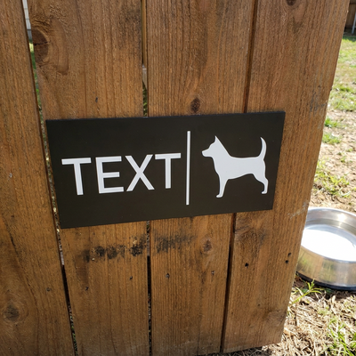 Vorsicht vor dem bösartigen Hund