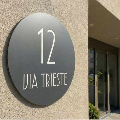 Numero civico Rotondo