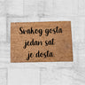 Rohožka s vlastním nápisem